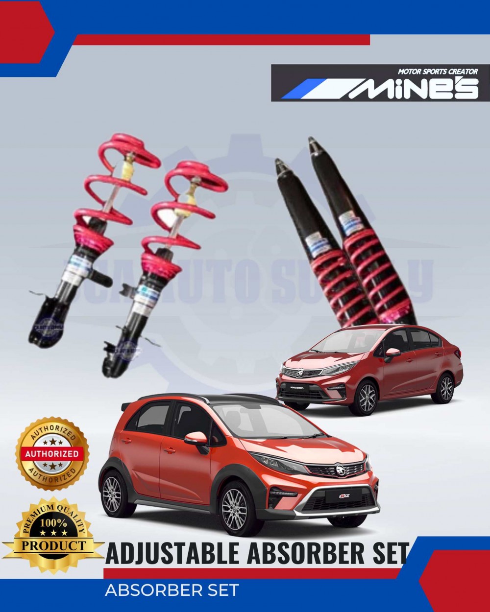 Proton Iriz Persona Adjustable Absorber High Low Body Shift MINES